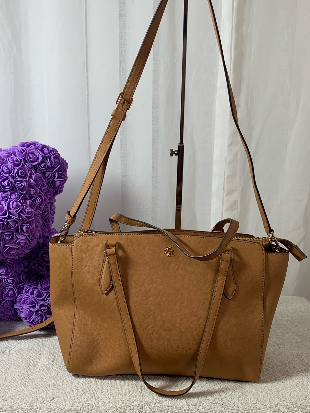 GUC Tory Burch Robinson Tan Leather Tote